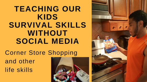 teaching kids survival skills without social media